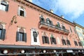 Building of the societÃÂ  per il turismo e viaggi Valpantena of Verona. Royalty Free Stock Photo